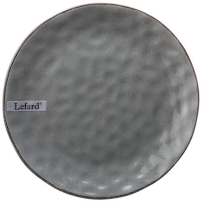 Тарелка десертная 19 см коллекция " ОТРАЖЕНИЕ" цвет:серая платина (мал=6шт) LEFARD 191-130-1