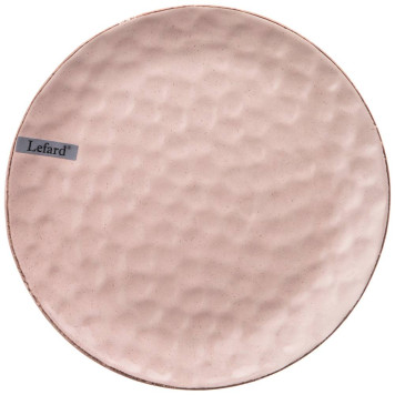 Тарелка подстановочная 24 см коллекция " ОТРАЖЕНИЕ" цвет:розовая пудра (мал=6шт) LEFARD 191-134-1