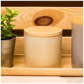 Банка для сыпучих продуктов 330 мл коллекция "TRIANGLE COLLECTION" цвет:кофе с молоком мал=6 мин.п. LEFARD 191-233-2