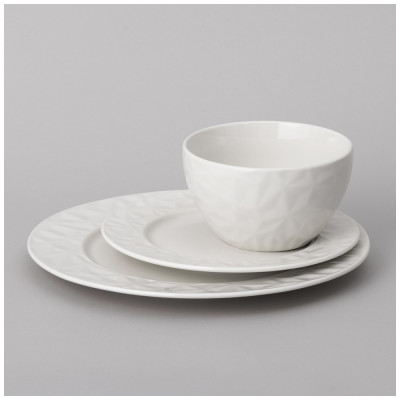 Набор посуды обеденный на 4 пер. 12 пр. 700 мл 27,5х27,5х2,2, 20,8,2х20,8х1,2, 13,5х13,5х8см LEFARD 191-292-1