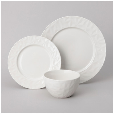 Набор посуды обеденный на 4 пер. 12 пр. 700 мл 27,5х27,5х2,2, 20,8,2х20,8х1,2, 13,5х13,5х8см LEFARD 191-292