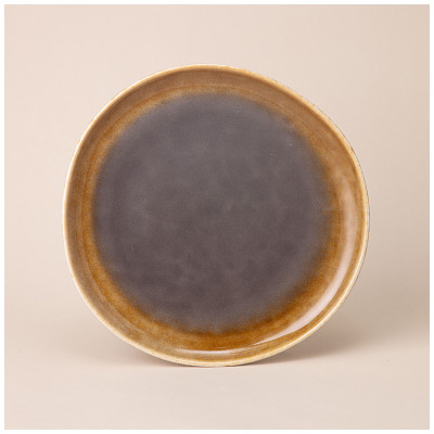 Тарелка обеденная 24 см, цвет: коричневый мал.уп.=6шт LEFARD 191-294