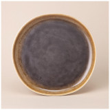 Тарелка закусочная 20,8 см, цвет: коричневый мал.уп.=6шт LEFARD 191-297