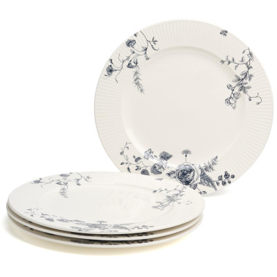 Тарелка обеденная "BLUE GARDEN" 27 см (мал.уп.=4шт.) LEFARD 191-346