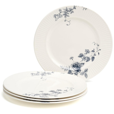 Тарелка закусочная "BLUE GARDEN" 20 см (мал.уп.=4 шт.) LEFARD 191-347