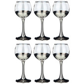 Набор рюмок из 6 шт "ЧЕРНОЕ МОРЕ ДЕМИ СЕРЕБРО" 65 мл LEFARD 194-606
