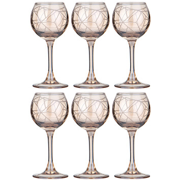 Набор рюмок из 6 шт "ГРАФИКА" мед 85 мл LEFARD 194-949