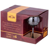 Набор рюмок из 6 шт "ГРАФИКА" графит 85 мл LEFARD 194-950