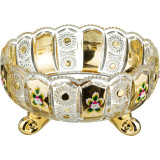 Фруктовница " GOLD GLASS" диаметр=25 см. высота=13 см. (кор=6шт.) LEFARD 195-102