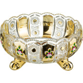 Фруктовница " GOLD GLASS" диаметр=25 см. высота=13 см. (кор=6шт.) LEFARD 195-102