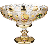 Фруктовница на ножке " GOLD GLASS" диаметр=30 см. высота=23 см. (кор=4шт.) LEFARD 195-107
