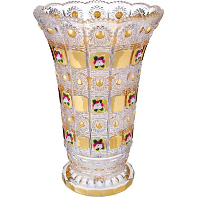 Ваза " GOLD GLASS" диаметр=17 см. высота=25 см. (кор=6шт.) LEFARD 195-125