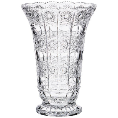 Ваза "MUZA CRYSTAL" диаметр=17 см. высота=25 см. (кор=6шт.) LEFARD 195-126