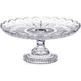 Тортовница на ножке "MUZA CRYSTAL" диаметр=30 см. высота=15 см. (кор=4шт.) LEFARD 195-128