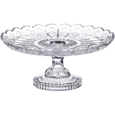 Тортовница на ножке "MUZA CRYSTAL" диаметр=30 см. высота=15 см. (кор=4шт.) LEFARD 195-128