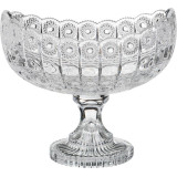 Фруктовница на ножке "MUZA CRYSTAL" 26,5*16 см, высота = 23,5 см (кор=4шт.) LEFARD 195-134