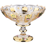 Конфетница " GOLD GLASS" 19,5*19,5 см. высота=15 см. (кор=12шт.) LEFARD 195-171