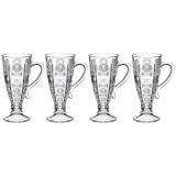 Набор из 4-х кружек "MUZA CRYSTAL" 250 мл. высота=16,5 см. (кор=12наб.) LEFARD 195-181