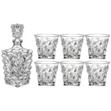 Набор для виски "MUZA" 7пр.: штоф + 6 стаканов 900/300 мл (кор=4наб.) LEFARD 195-211