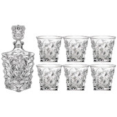 Набор для виски "MUZA" 7пр.: штоф + 6 стаканов 900/300 мл (кор=4наб.) LEFARD 195-211