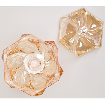 Блюдо с крышкой на ножке "BOHEMA" amber диаметр=17 см высота=15,5 см LEFARD 195-227-6
