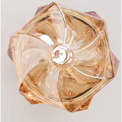 Блюдо с крышкой на ножке "BOHEMA" amber диаметр=17 см высота=15,5 см LEFARD 195-227-7