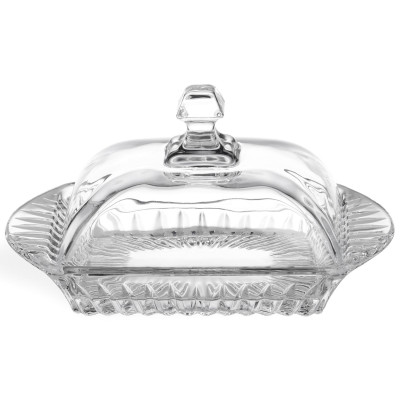 Масленка "MUZA CRYSTAL" 17,5*10,5 см. высота=9 см LEFARD 195-234-1