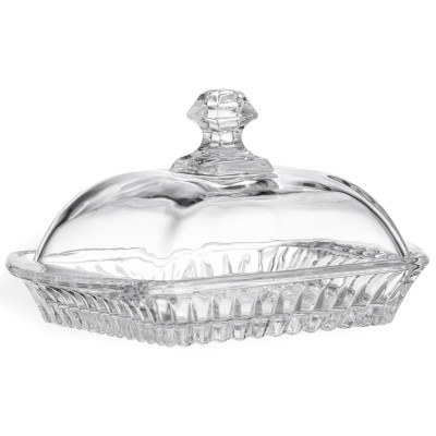 Масленка "MUZA CRYSTAL" 17,5*10,5 см. высота=9 см LEFARD 195-234-2