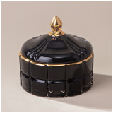 Шкатулка "LOVELY" black 10,5х10,5х10 см LEFARD 196-101