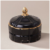 Шкатулка "LOVELY" black 10,5х10,5х10 см LEFARD 196-101