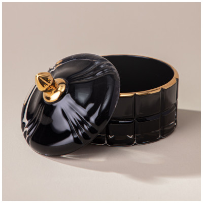 Шкатулка "LOVELY" black 10,5х10,5х10 см LEFARD 196-101-1