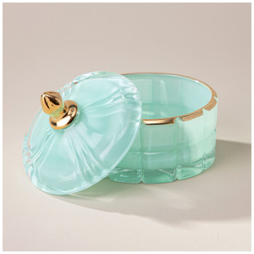 Шкатулка "LOVELY" mint 10,5х10,5х10 см LEFARD 196-102-1