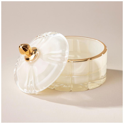 Шкатулка "LOVELY" ivory 10,5х10,5х10 см LEFARD 196-103-1