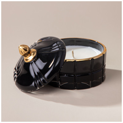 Свеча ароматическая "LOVELY" black 10,5х10,2х10 см LEFARD 196-105-1