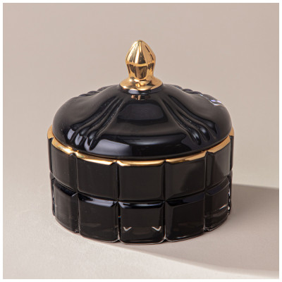 Свеча ароматическая "LOVELY" black 10,5х10,2х10 см LEFARD 196-105