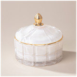 Свеча ароматическая "LOVELY" white 10,5х10,2х10 см LEFARD 196-106