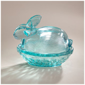 Емкость для хранения с крышкой "RABBIT" emerald 11,6х8,6х9,7 см LEFARD 196-120