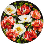 Блюдо для яиц коллекция "МАКИ" 24,5*24,5*2 см мал.уп.=6шт (мин. партия) LEFARD 198-271