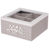 Шкатулка для чая коллекция "LOVE" 18*18,5*9 см LEFARD 222-767