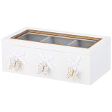 Шкатулка для чая с 3 отделениями коллекция "LOVE IS SWEET" 23*10*8 см LEFARD 222-800