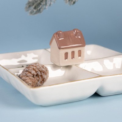 Менажница 4 секции коллекция "CHALET" 19,5*19,5*8,5 см LEFARD 230-500-1