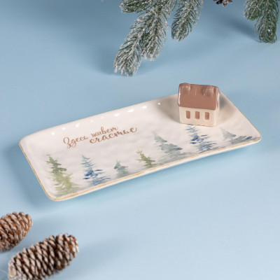 Блюдо сервировочное коллекция "CHALET" 25*13*6 см LEFARD 230-501