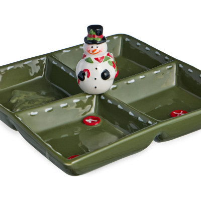 Менажница 4 секции коллекция "CHRISTMAS GIFT" 19*19*9,5 см LEFARD 230-535-3