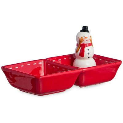 Менажница 2 секции коллекция "CHRISTMAS GIFT" 22*11*10,5 см LEFARD 230-536-2