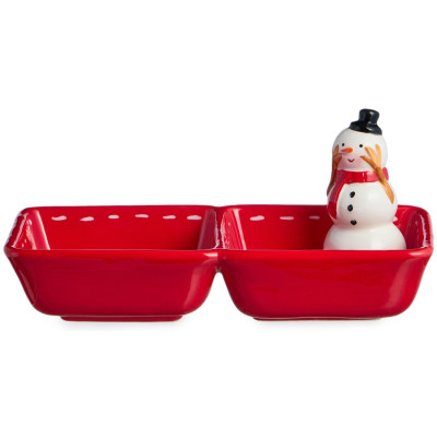 Менажница 2 секции коллекция "CHRISTMAS GIFT" 22*11*10,5 см LEFARD 230-536-3