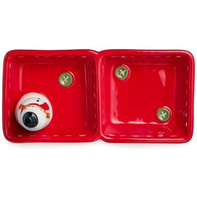 Менажница 2 секции коллекция "CHRISTMAS GIFT" 22*11*10,5 см LEFARD 230-536-4