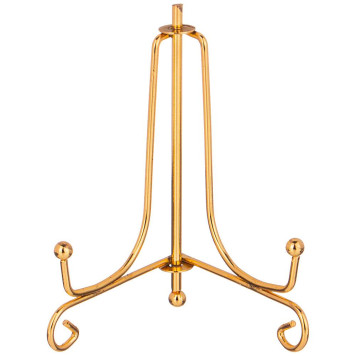 Комплект подставок для тарелок из 5 шт. 10*6 см. высота=10 см. цвет - золото (кор=72комп.) LEFARD 244-115