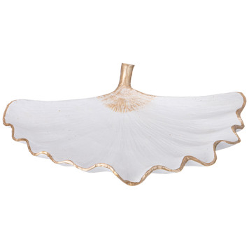 Блюдо декоративное "LEAF" цвет:белый 28,5*22,5*5см LEFARD 248-086-1