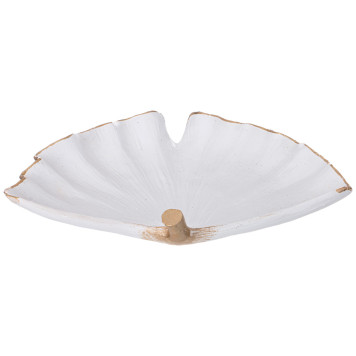 Блюдо декоративное "LEAF" цвет:белый 28,5*22,5*5см LEFARD 248-086-2