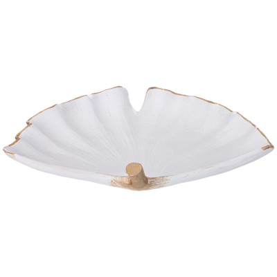 Блюдо декоративное "LEAF" цвет:белый 28,5*22,5*5см LEFARD 248-086-2